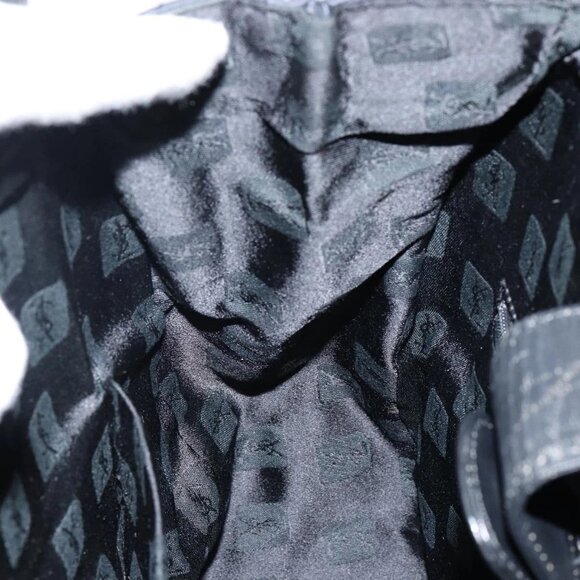 SAINT LAURENT Shoulder Bag Nylon Black Gold Auth yk19451 - Picture 12 of 16